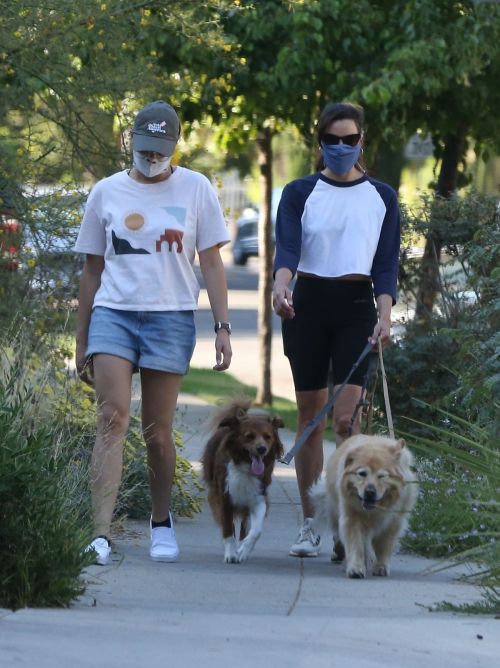 Aubrey Plaza Out with Her Dogs in Los Feliz 2020/06/11