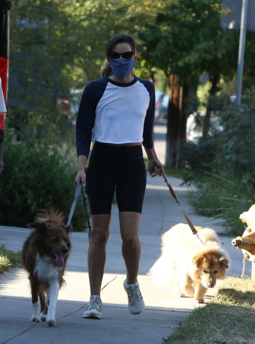 Aubrey Plaza Out with Her Dogs in Los Feliz 2020/06/11 12