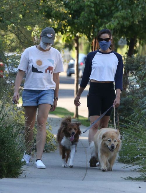 Aubrey Plaza Out with Her Dogs in Los Feliz 2020/06/11 13