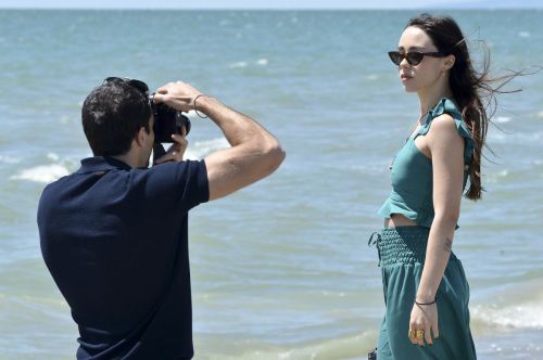 Aurora Ramazzotti Taking Pictures at a Beach in Fregene 2020/06/12 2