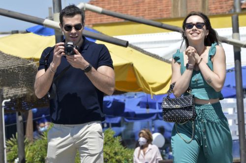 Aurora Ramazzotti Taking Pictures at a Beach in Fregene 2020/06/12 6