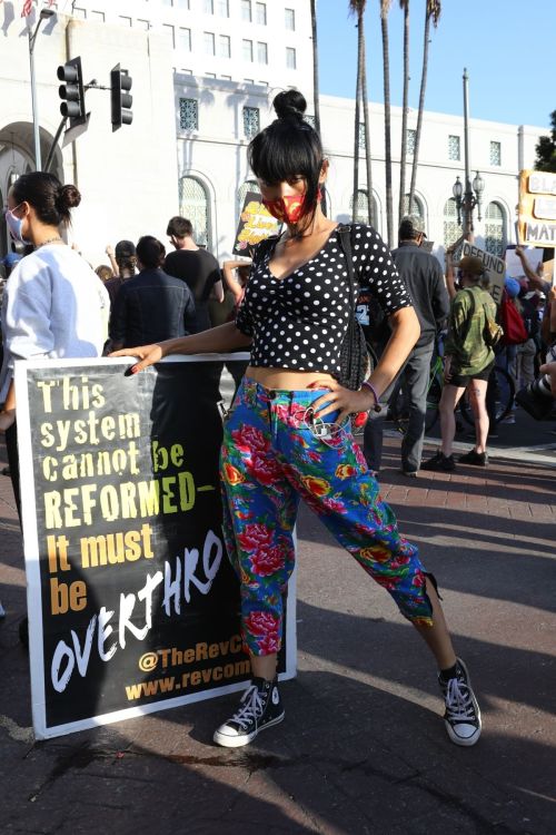 Bai Ling at George Floyd During Black Lives Matter Protest in Los Angeles 2020/06/04 4