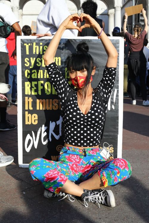 Bai Ling at George Floyd During Black Lives Matter Protest in Los Angeles 2020/06/04 7