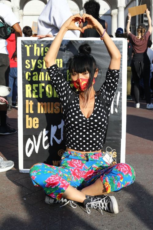 Bai Ling at George Floyd During Black Lives Matter Protest in Los Angeles 2020/06/04 6