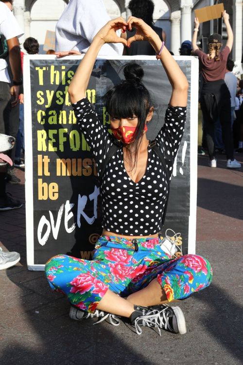 Bai Ling at George Floyd During Black Lives Matter Protest in Los Angeles 2020/06/04 9