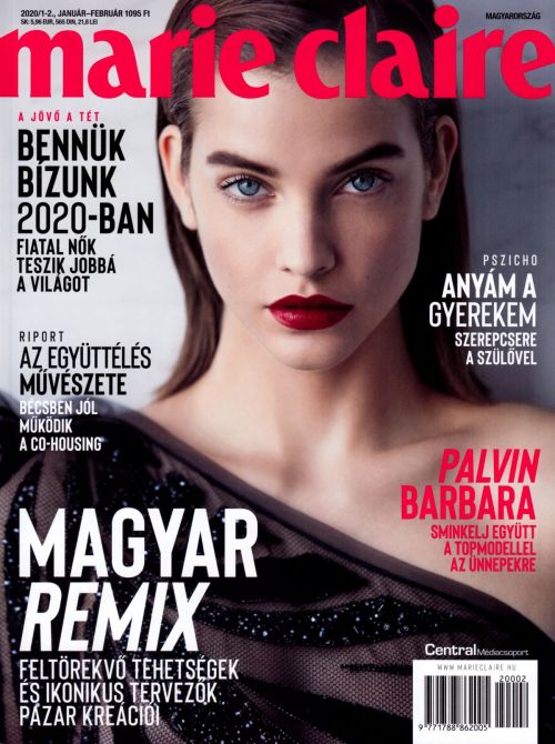 Barbara Palvin Cover Photo in Marie Claire Magazine, Hungary January/February 2020