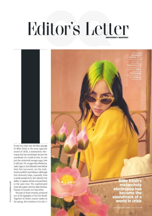 Billie Eilish in GQ Magazine, UK July 2020 Issue 2