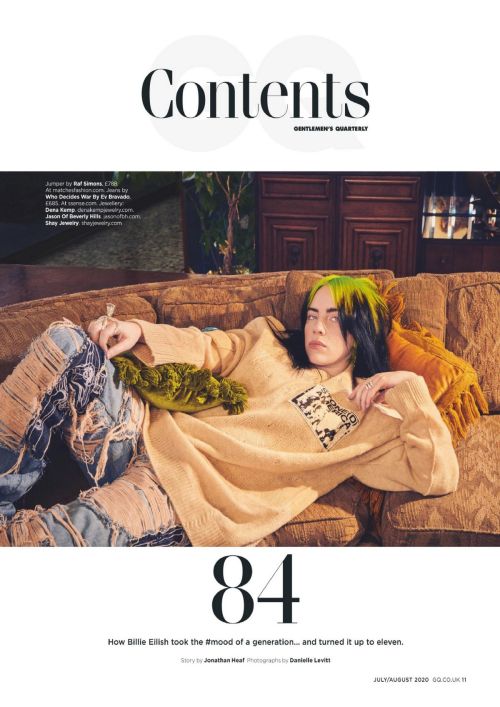 Billie Eilish in GQ Magazine, UK July 2020 Issue 3