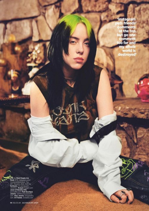 Billie Eilish in GQ Magazine, UK July 2020 Issue 5