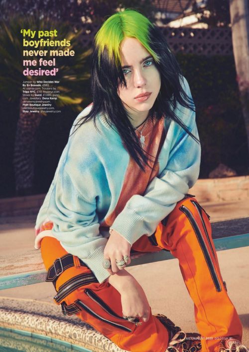 Billie Eilish in GQ Magazine, UK July 2020 Issue 8
