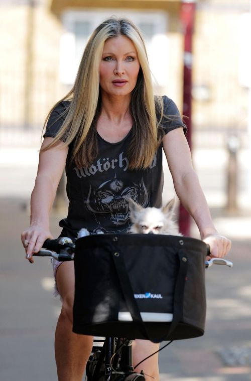 Caprice Bourret Out Riding a Bike in London 2020/06/02 6