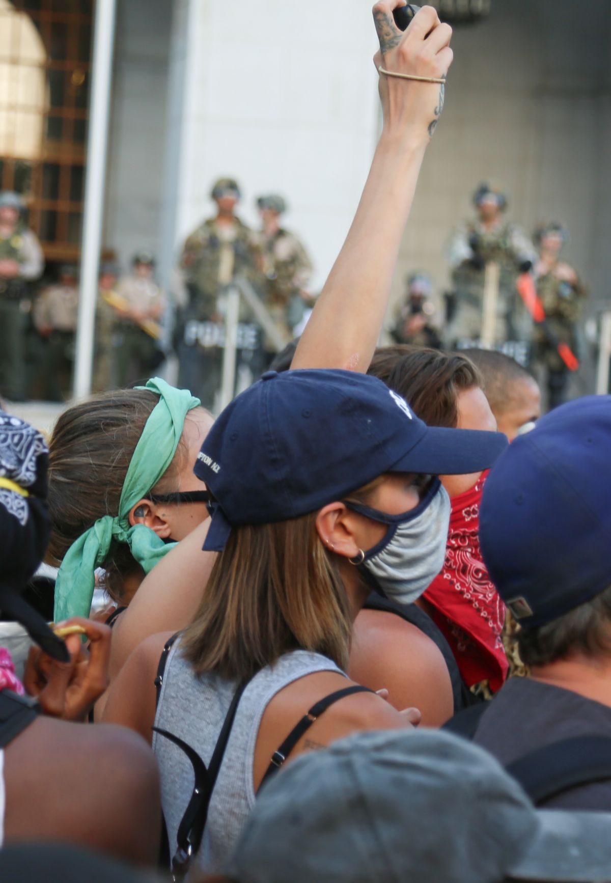 Cara Delevingne and Kaia Gerber at Black Lives Matter Protest in Los Angeles 2020/06/03