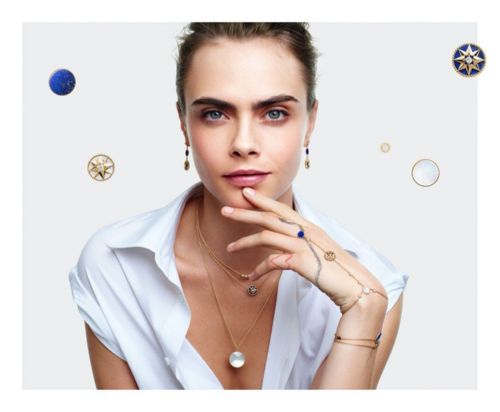 Cara Delevingne for Rose de Vents Jewelry Collection Campaign for Dior 2020 3