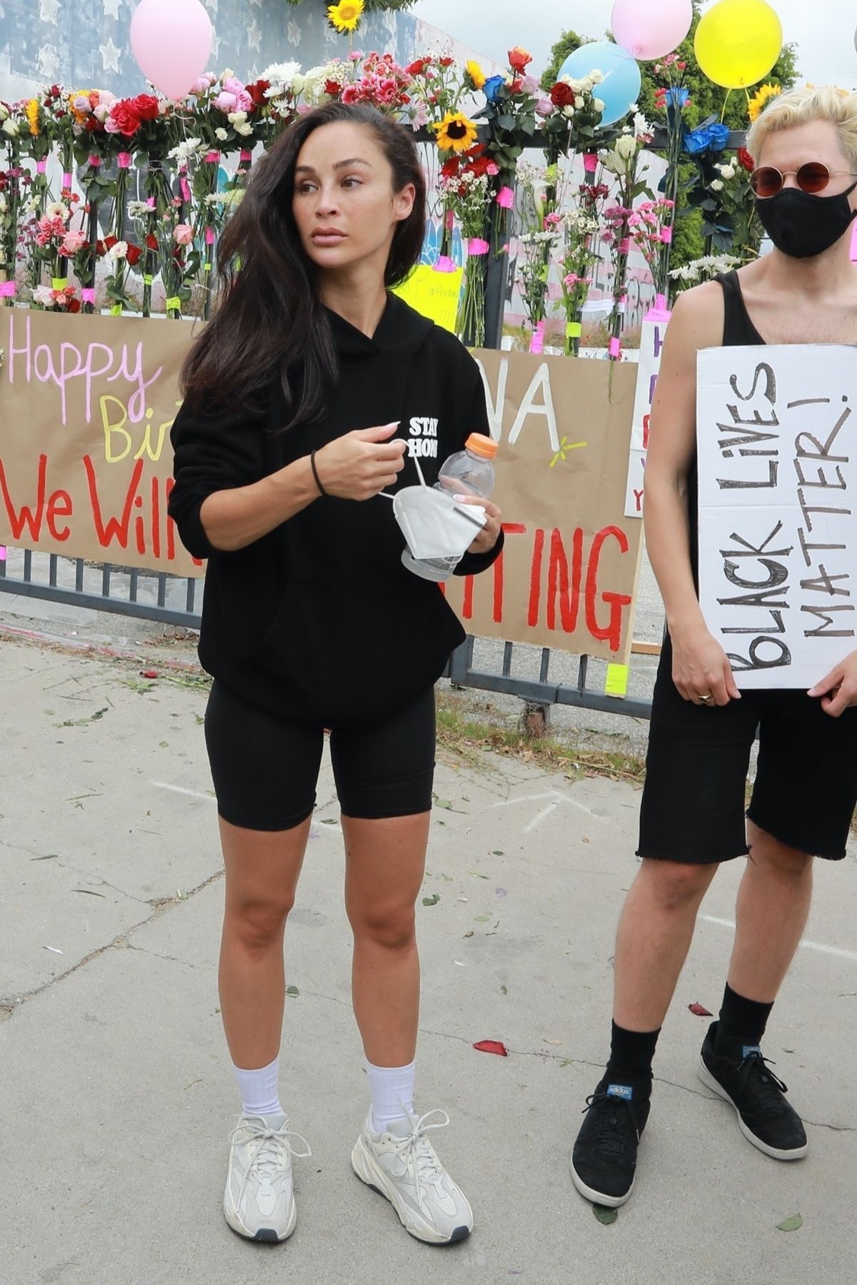 Cara Santana at Breonna Taylor Protest in Los Angeles 2020/06/05