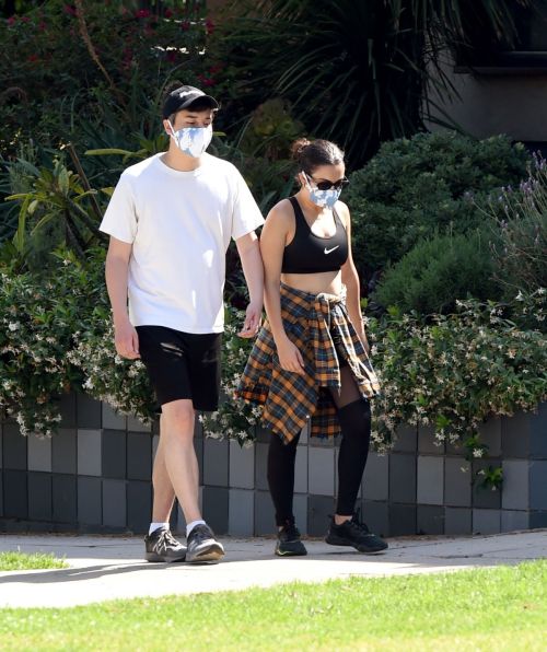 Charli XCX and Huck Kwong Wearing Masks Out in Los Angeles 2020/06/04