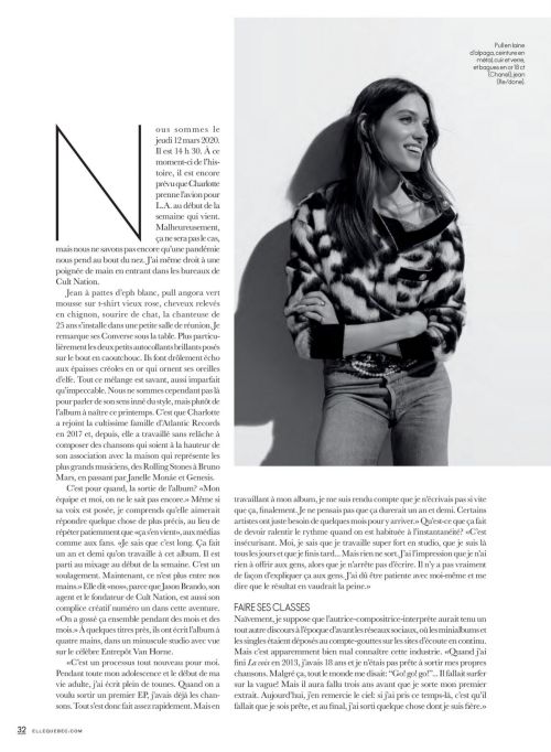 Charlotte Cardin Cover Photoshoot in Elle Magazine Quebec, June 2020 7