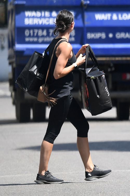 Christine Lampard in Tank Top with Tights Out and About in London 2020/06/02 4