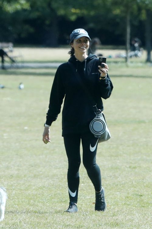 Christine Lampard Out with her Dog at a Park in London 06/09/2020 9