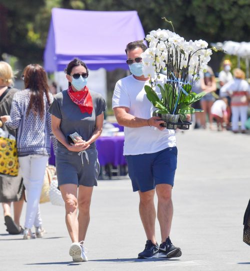Courteney Cox and Johnny McDaid at Farmer