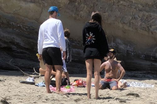 Dakota Johnson and Chris Martin at a Beach in Malibu 2020/06/13