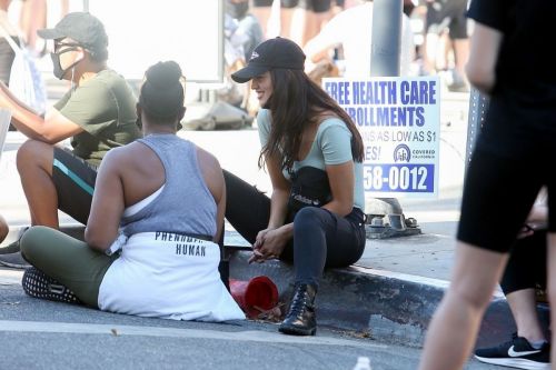 Eiza Gonzalez at a Protest in West Hollywood 2020/06/09 3