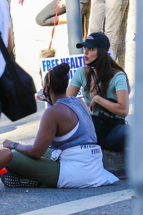 Eiza Gonzalez at a Protest in West Hollywood 2020/06/09 8