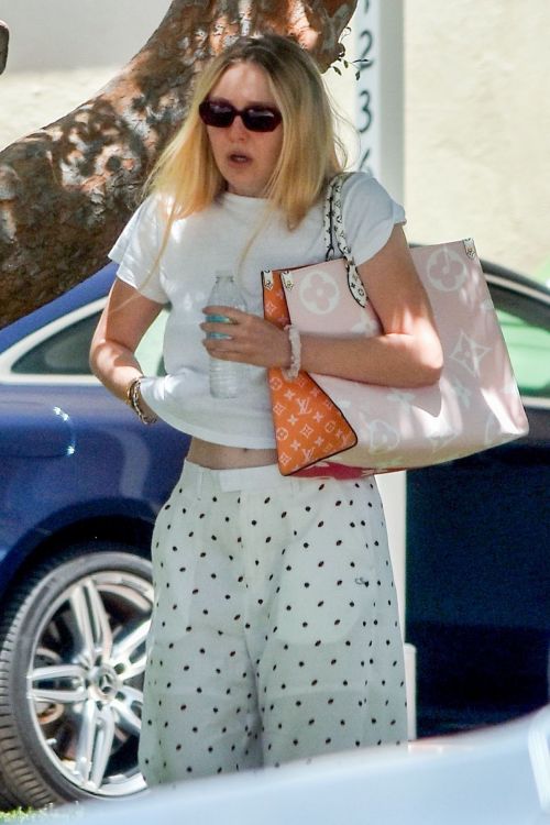 Elle and Dakota Fanning at a Birthday Party in Studio City 2020/06/15