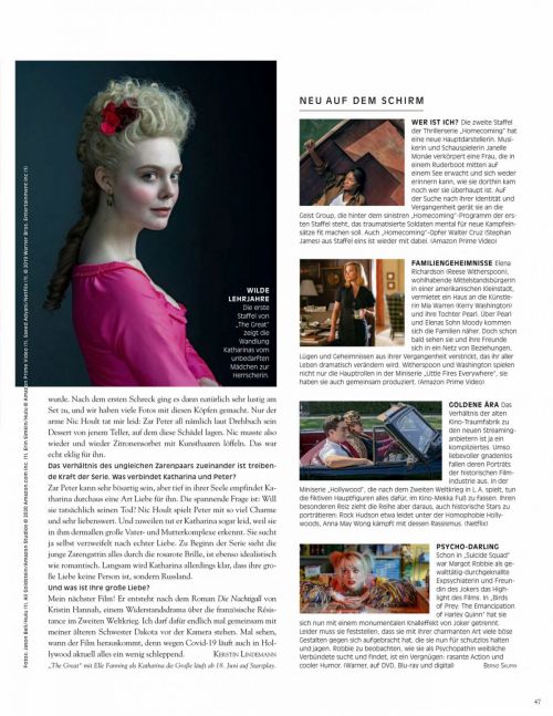 Elle Fanning in Vogue Magazine, Germany July 2020