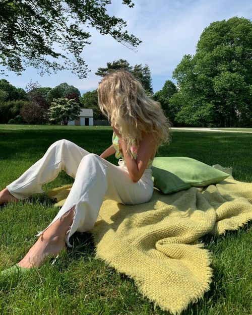 Elsa Hosk at a Park Photos Shared in Instagram 2020/06/20