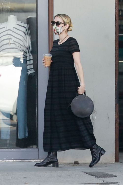 Emma Roberts and Garrett Hedlund at Larchmont Village in Los Angeles 2020/06/06