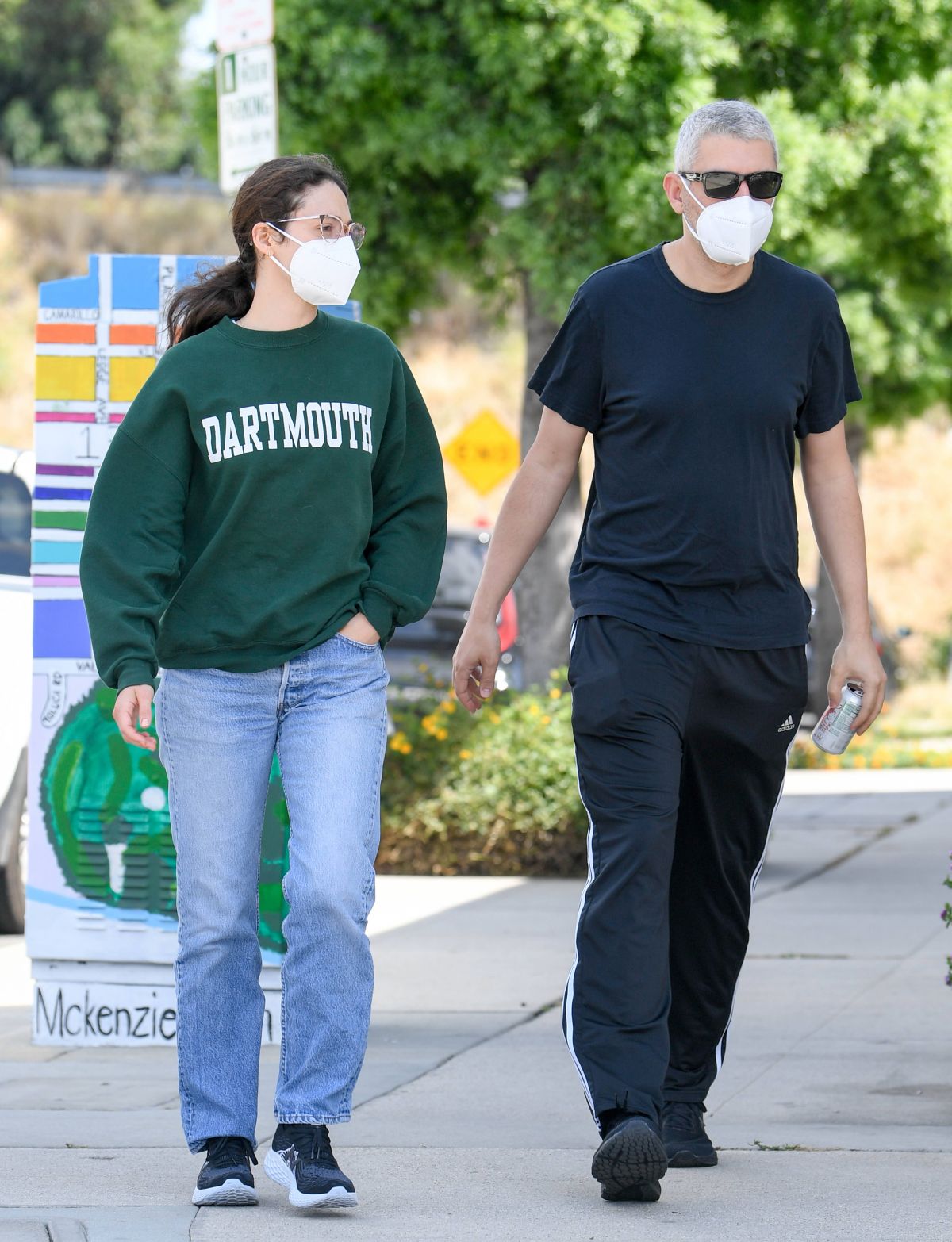 Emmy Rossum and Sam Esmail Out in Toluca Lake 2020/05/31