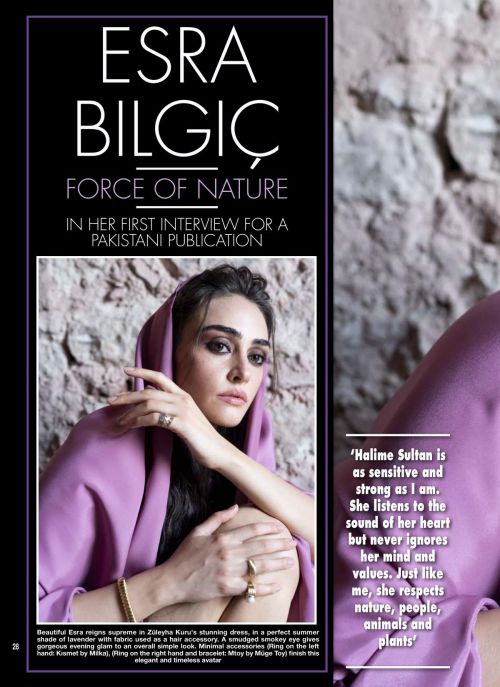 Esra Bilgic in Hello! Magazine, Pakistan Digital Issue June 2020