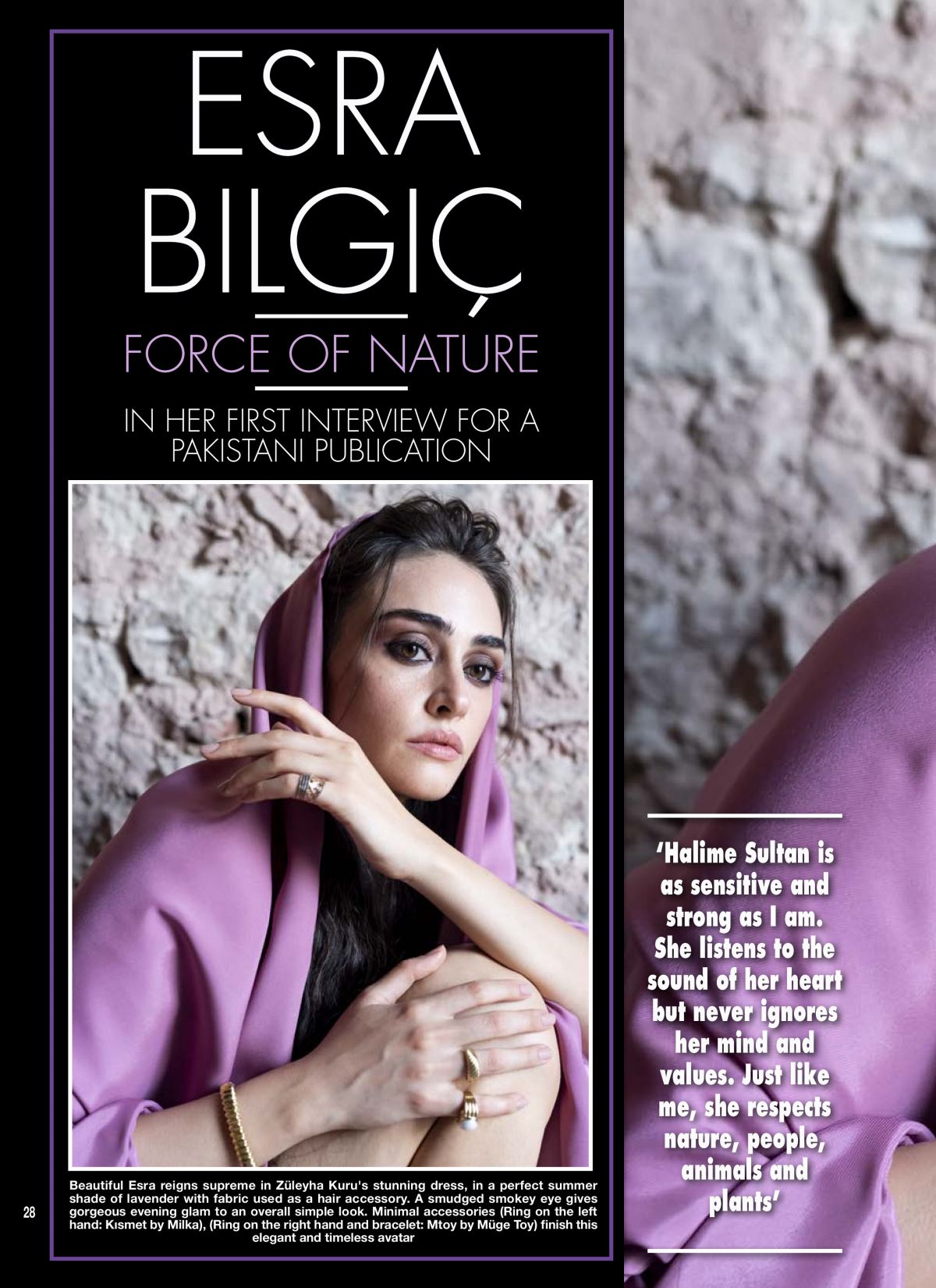 Esra Bilgic in Hello! Magazine, Pakistan Digital Issue June 2020