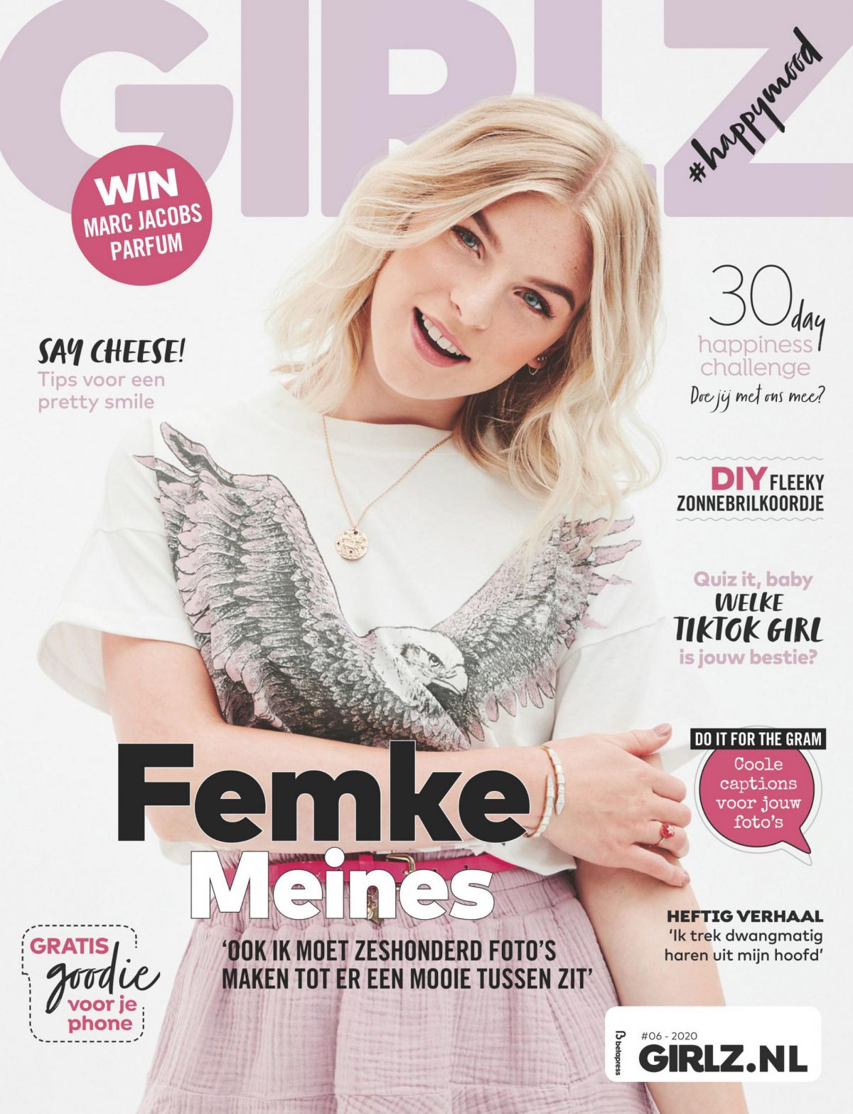 Femke Meines in Girlz Magazine, June 2020