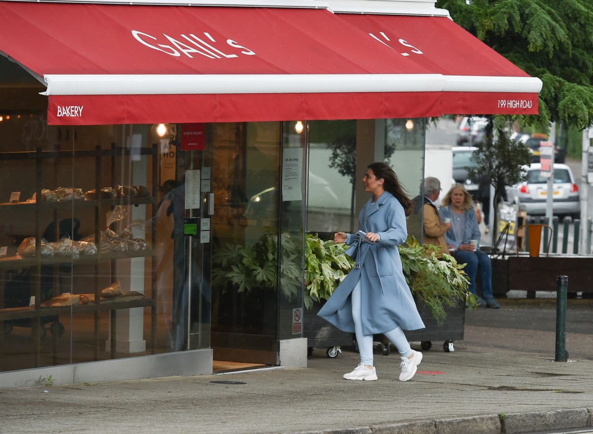 Francesca Allen Out on a Rainy Day in Loughton 2020/06/11