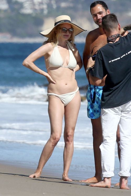 Heather Graham in White Bikini at a Beach in Malibu 2020/06/08