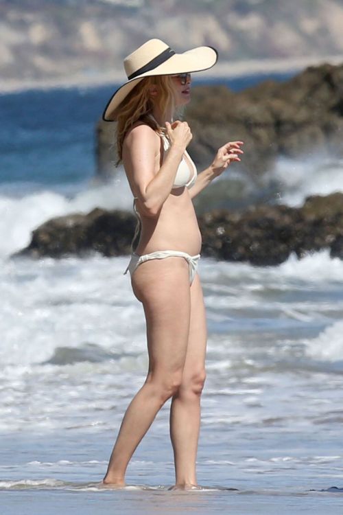 Heather Graham in White Bikini at a Beach in Malibu 2020/06/08
