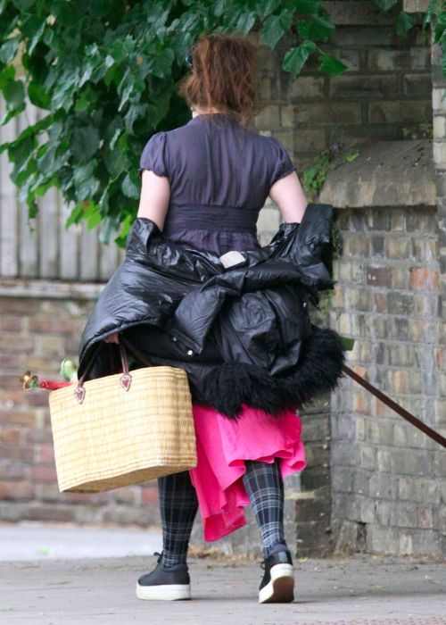Helena Bonham Carter Out with Her Dog in London 2020/06/08 1