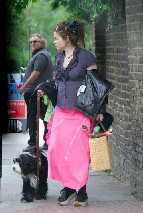 Helena Bonham Carter Out with Her Dog in London 2020/06/08 6