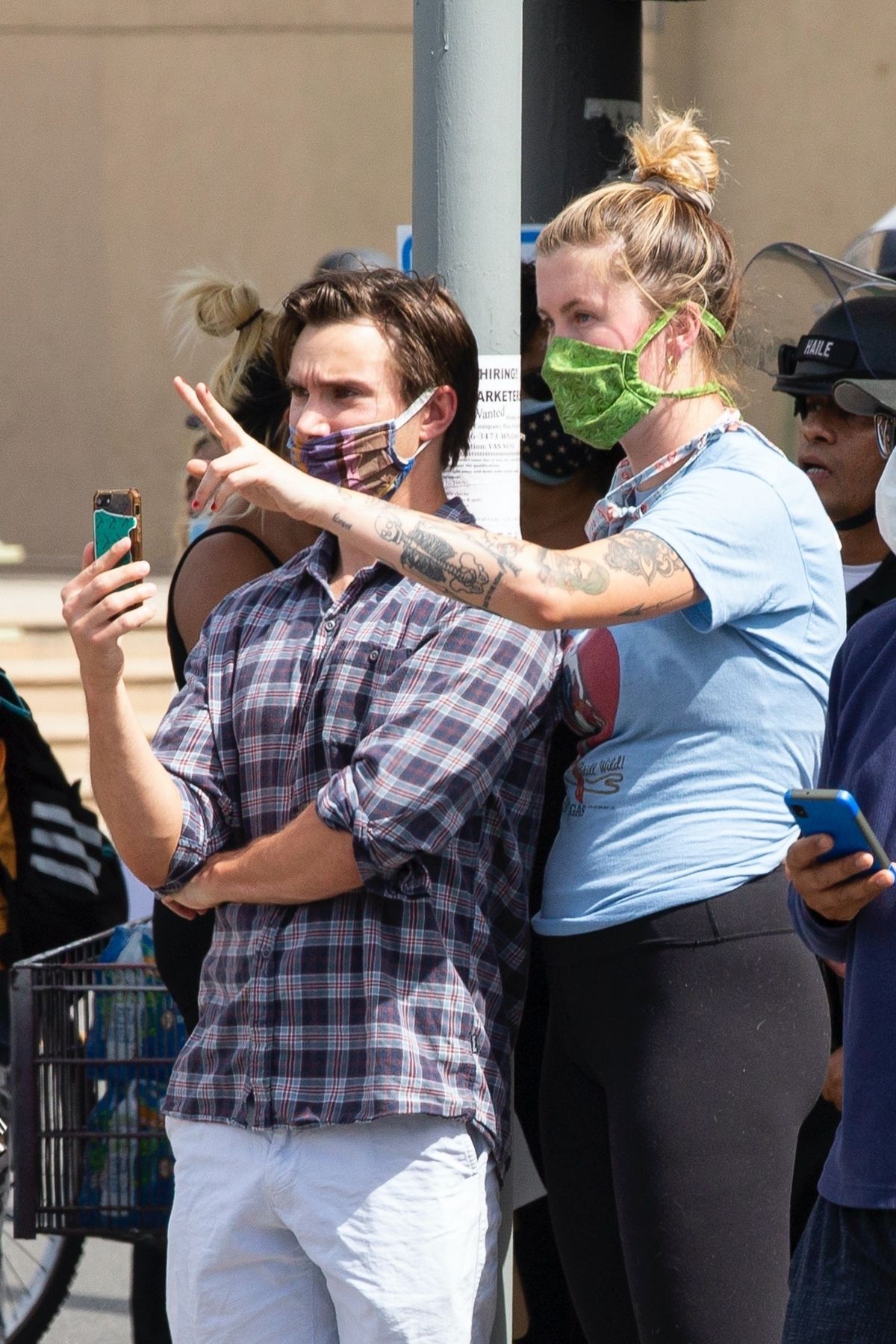 Ireland Baldwin at Black Lives Matter Protest in Los Angeles 2020/06/07