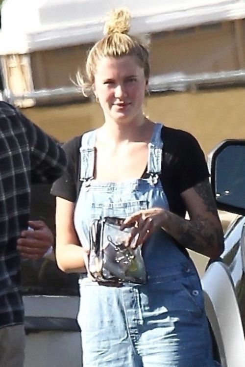Ireland Baldwin in Denim Overalls Out in West Hollywood 2020/06/20 1