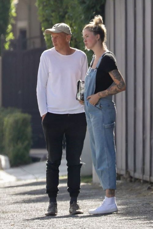 Ireland Baldwin in Denim Overalls Out in West Hollywood 2020/06/20 3