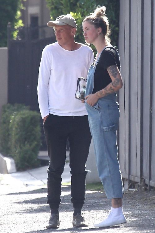 Ireland Baldwin in Denim Overalls Out in West Hollywood 2020/06/20 7