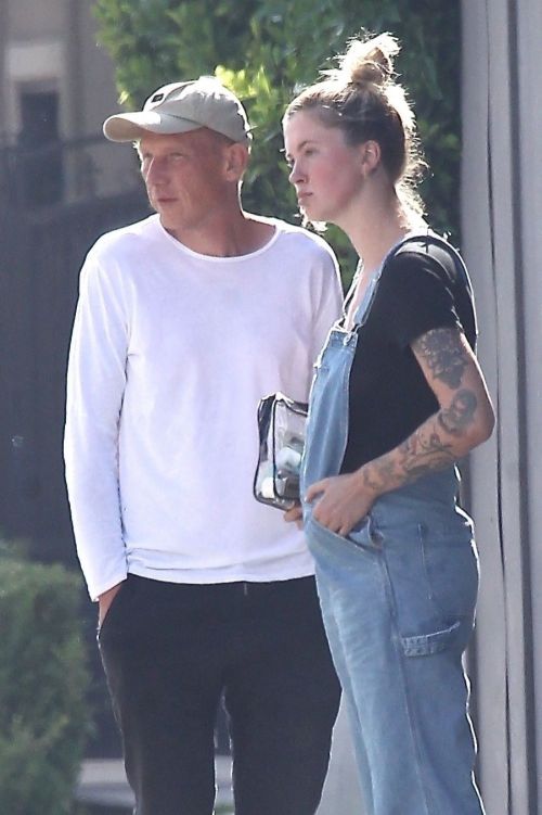 Ireland Baldwin in Denim Overalls Out in West Hollywood 2020/06/20 8