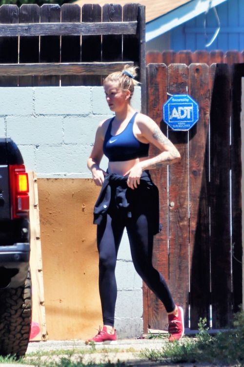 Ireland Baldwin Out Hiking in Los Angeles 2020/06/09 11