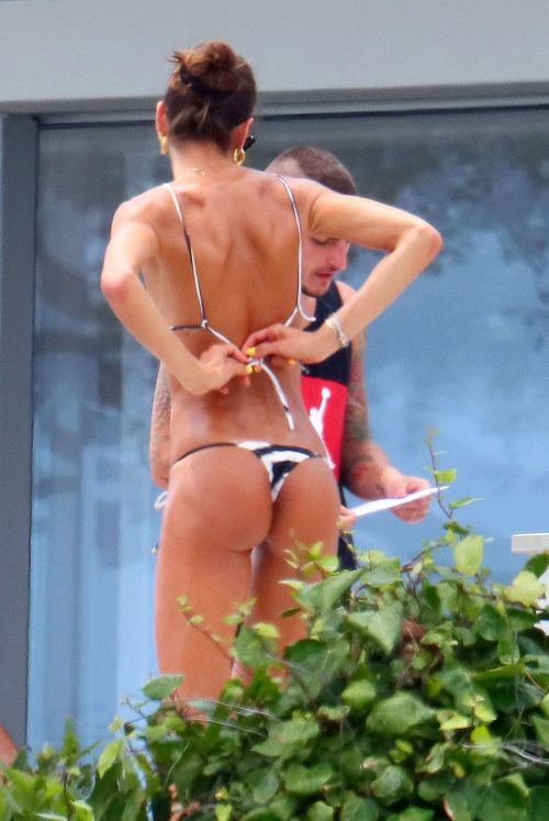 Izabel Goulart in Bikini at Hotel Balcony 2020/06/08