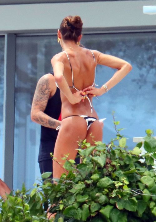 Izabel Goulart in Bikini at Hotel Balcony 2020/06/08 8