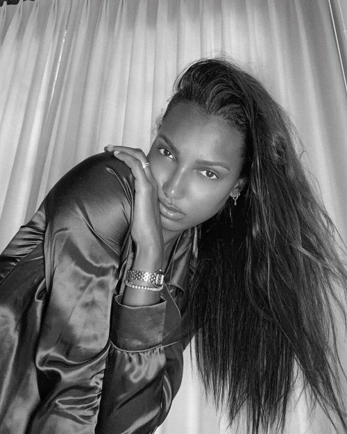 Jasmine Tookes at a Black and White Photoshoot 2020/05/08