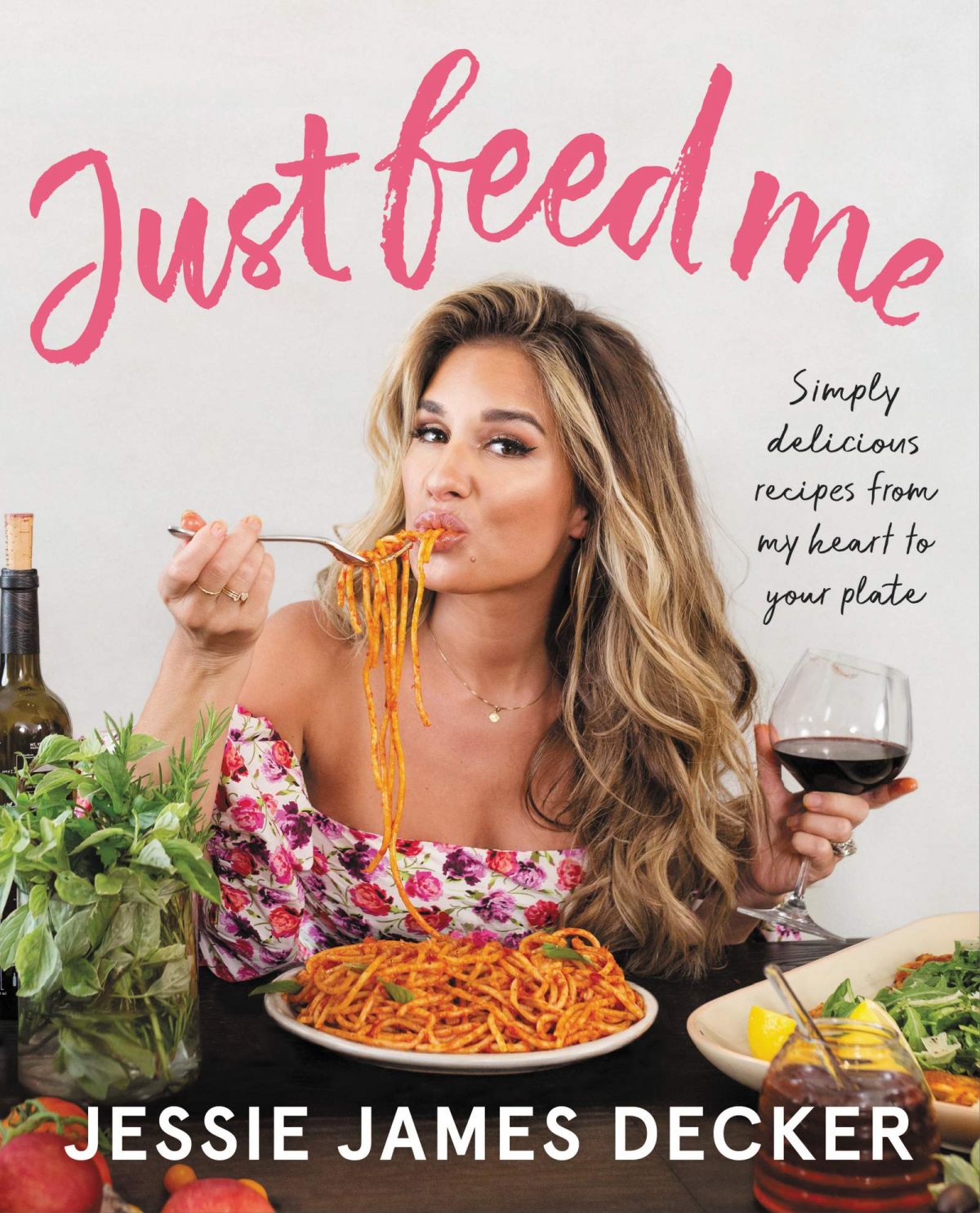 Jesse James on the Cover of Her Just Feed Me Book, 2020 Issue