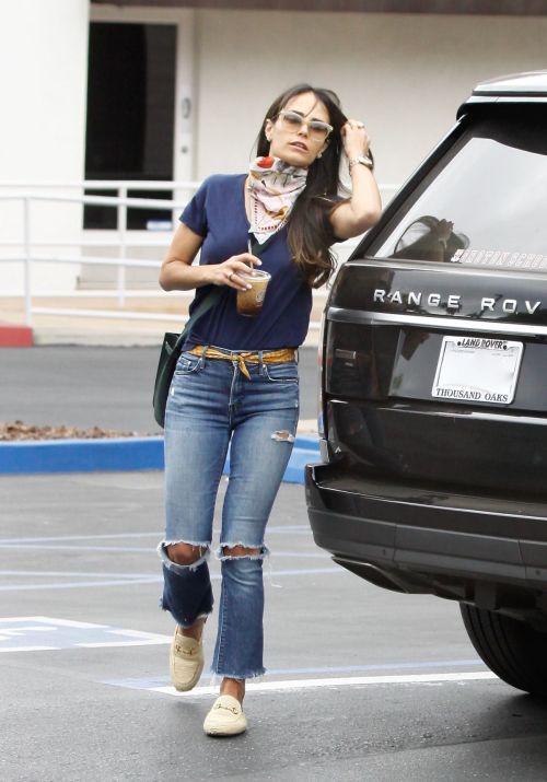 Jordana Brewster in Ripped Denim Out in Brentwood 2020/06/06 8